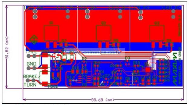  Figure 3. Layout of the LED driver.