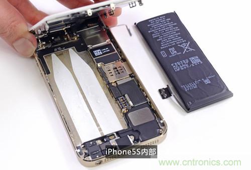 土豪金iPhone 5S拆解：內部結構升級，維修難度增加