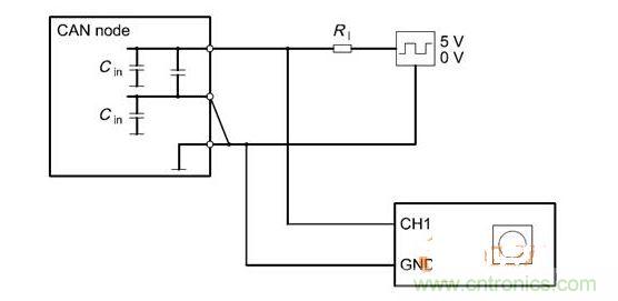  Cdiff測(cè)試原理（CANnode輸出線從上往下為CANH、CANL、GND）