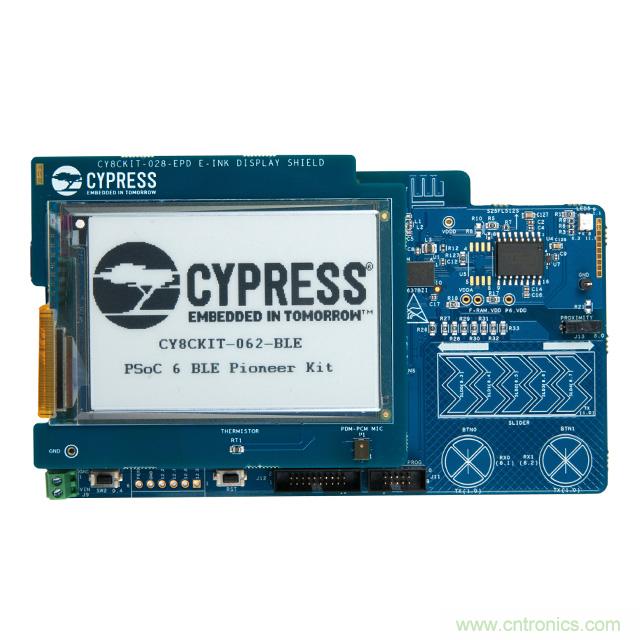 Cypress Semiconductor PSoC 6 BLE Pioneer 套件現(xiàn)已入庫 Digi-Key；客戶預(yù)訂訂單陸續(xù)發(fā)貨中