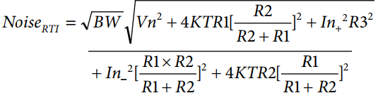 為實現(xiàn)正確信號調理的噪聲計算