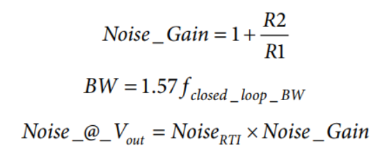 為實(shí)現(xiàn)正確信號調(diào)理的噪聲計(jì)算