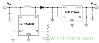 TPS61391升壓變換器，為電容麥克風(fēng)提供48V超低噪聲幻象電源