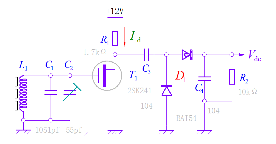 基于2SK241的導航150kHz信號的高頻放大檢波