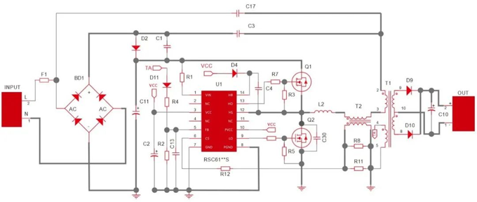 RS瑞森半導(dǎo)體-PCB LAYOUT中ESD的對(duì)策與LLC方案關(guān)鍵物料選型分享