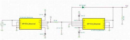 基于MPY634的有效值電路設(shè)計(jì)