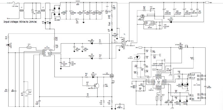 安森美NCP1345用于離線 USB-PD 和 USB Type-C 電源轉(zhuǎn)換器的高度集成準諧振反激式方案